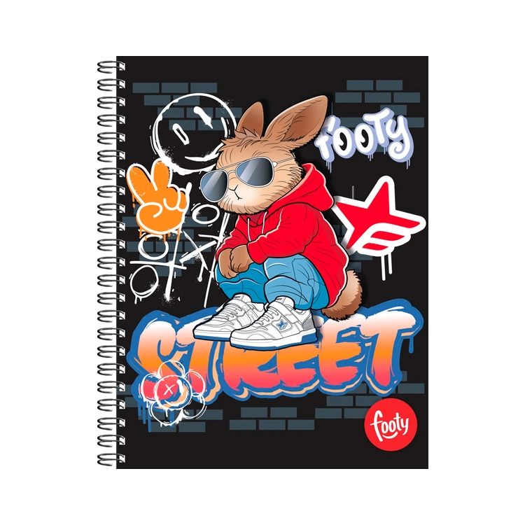 Cuaderno con Espiral Universitario A4 Inkdrop Footy Boys II Tapa Dura 22x29cm 100 Hojas Rayadas Art.57261